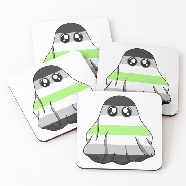 Item preview, Agender LGBTQ+ Pride Halloween Ghost designed and sold by SentABear.