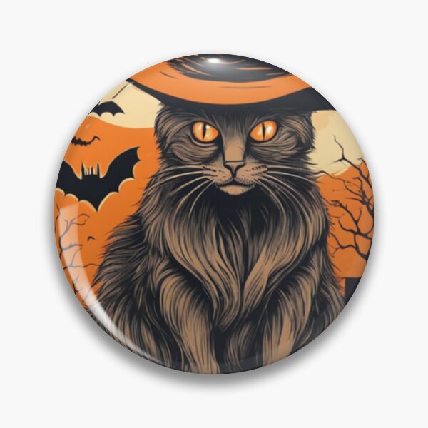 Artikelvorschau, Halloween-Katze: Hexenhut und Spukhaus-Vergnügen entworfen und verkauft von ArtazaBazaar.