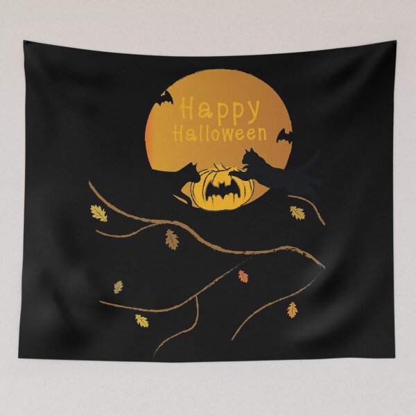 Item preview, Black Cat and Halloween #4 designed and sold by Zhalmalina.
