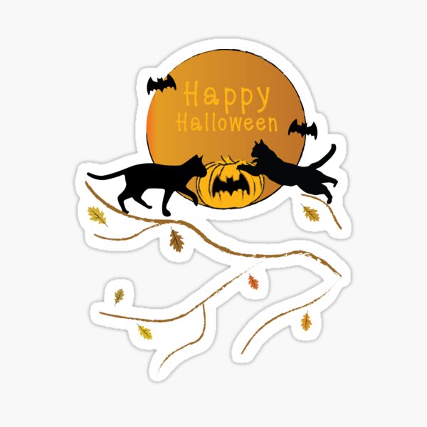 Item preview, Black Cat and Halloween #4 designed and sold by Zhalmalina.