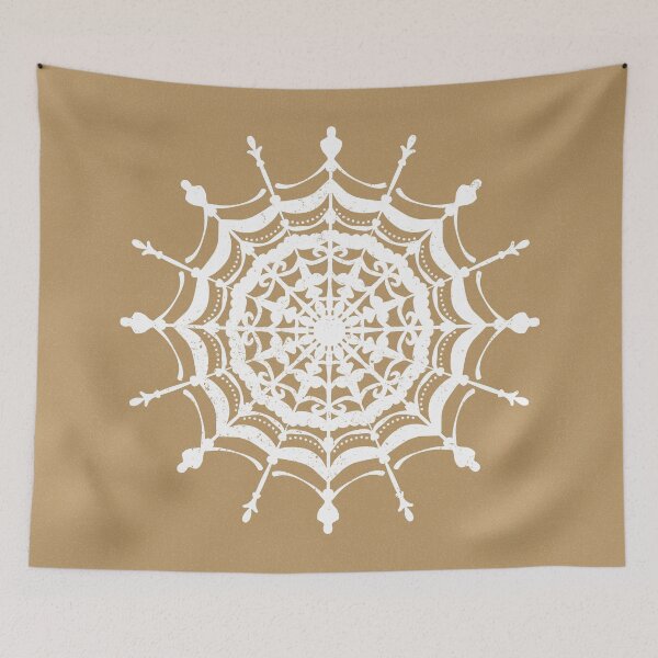 Item preview, Victorian Lace Spider Web Mandala - Fawn + Snow designed and sold by Irene Estelle.
