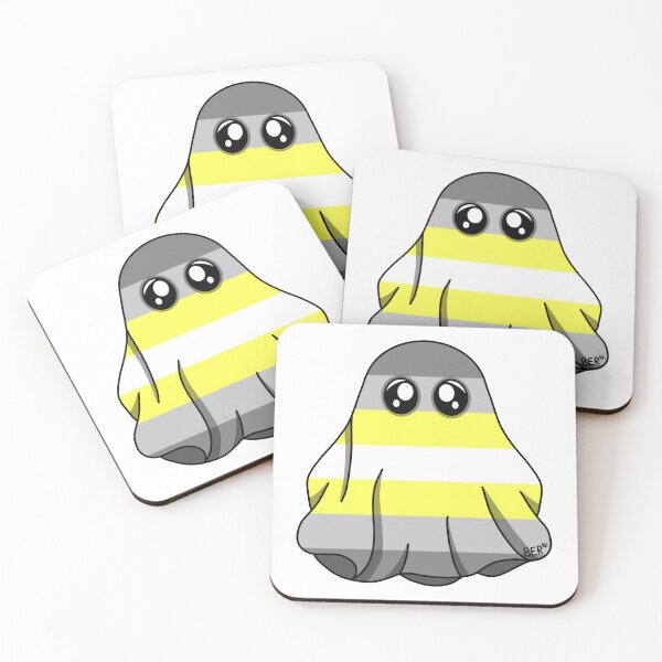 Item preview, Demigender LGBTQ+ Pride Halloween Ghost designed and sold by SentABear.
