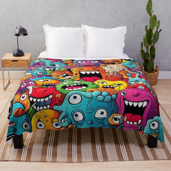 Item preview, Happy monsters 4 designed and sold by NavyPanda.