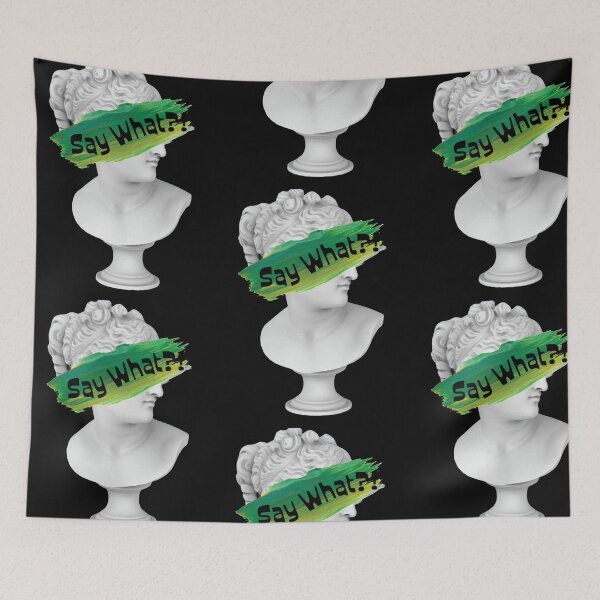 Item preview, Say What?! Modern Antiquity Graffiti designed and sold by QuidnuncDesigns.