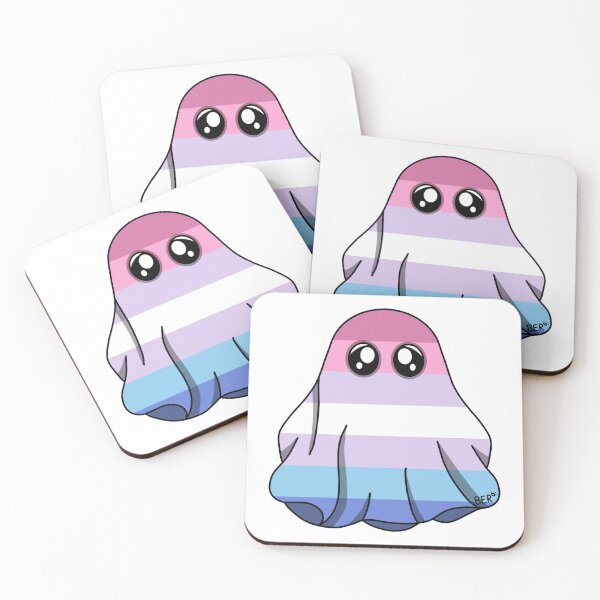 Item preview, Bigender LGBTQ+ Pride Halloween Ghost designed and sold by SentABear.