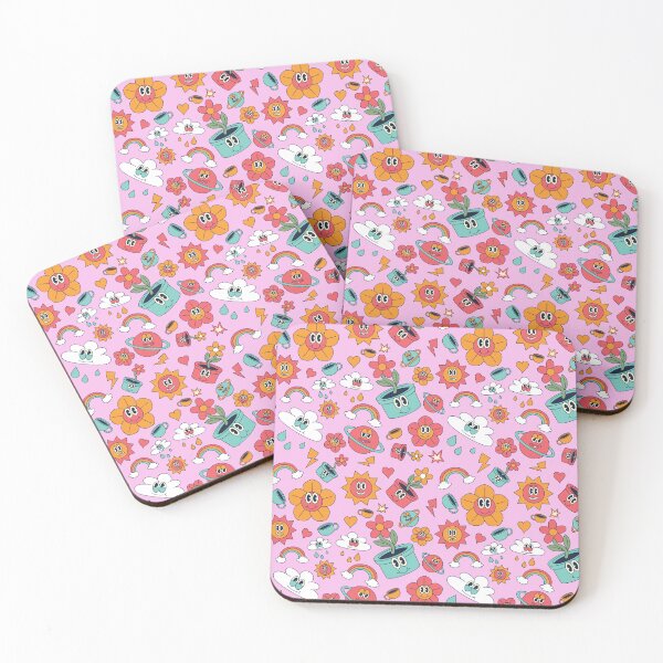 Item preview, smiley flowers retro vintage groovy rainbow designed and sold by SHOPAHD.