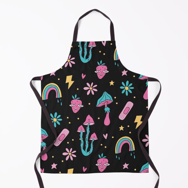 Item preview, retro groovy Mushroom rainbow flowers designed and sold by SHOPAHD.