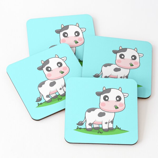 Item preview, Cute Cow Grazing Cartoon Vector Icon designed and sold by hjian8219.