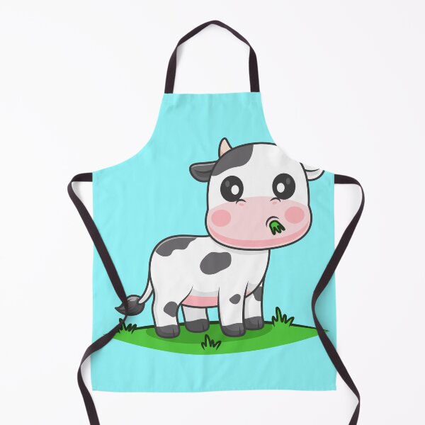 Item preview, Cute Cow Grazing Cartoon Vector Icon designed and sold by hjian8219.