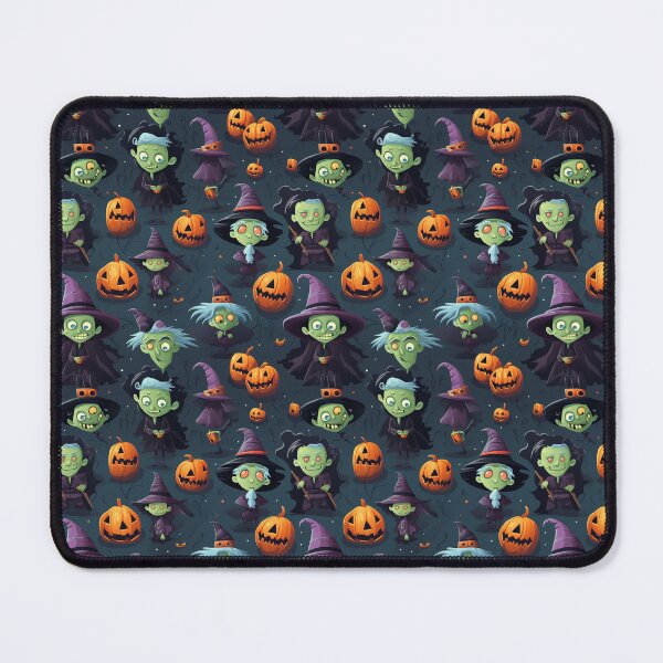 Item preview, Ilustración Dibujos Animados Bruja Zombie Calabaza Halloween Patrones Sin Fisuras designed and sold by ajmatos.