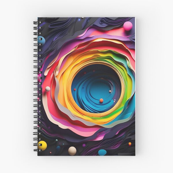 Artikelvorschau, Paper Art - Colored Black Hole entworfen und verkauft von AiArtNovi.