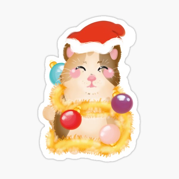 Cat lovers collection: Christmas Kitty Sticker