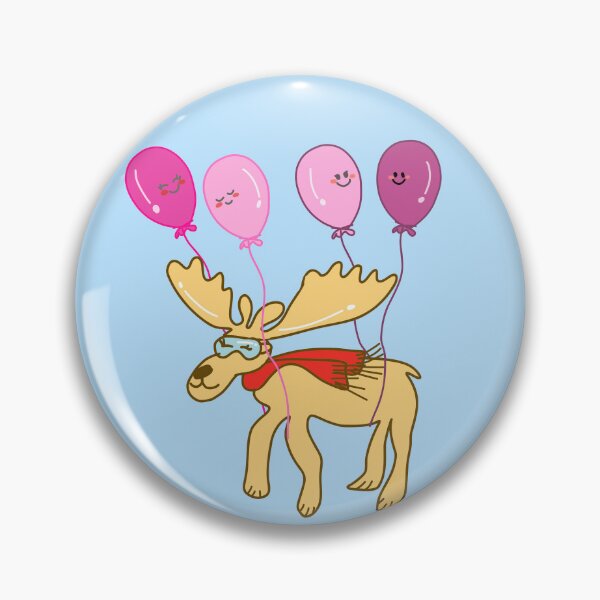 Item preview, Reindeer flying with balloons designed and sold by Kaewtaming.
