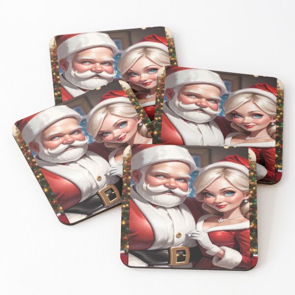 Item preview, Mr and Mrs. Santa's Wedding Portrait designed and sold by KoliBabb.