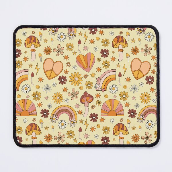 Item preview, rainbow heart groovy flower retro style designed and sold by SHOPAHD.