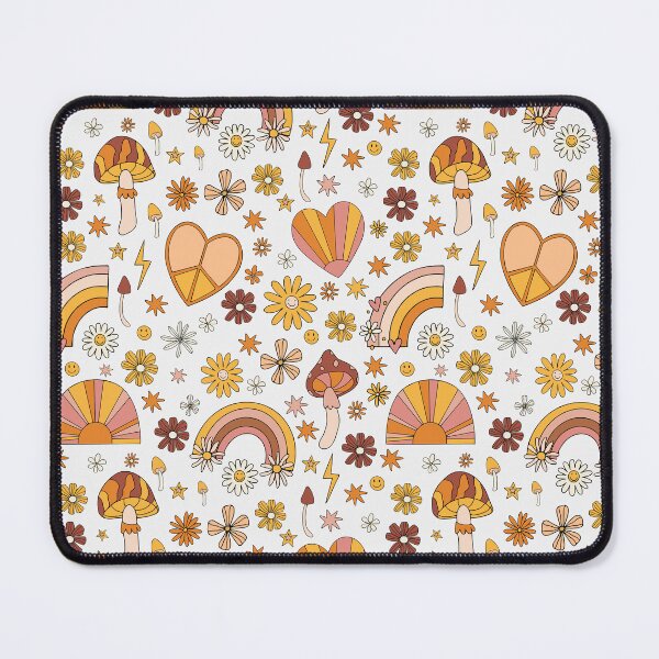Item preview, rainbow heart groovy flower retro style designed and sold by SHOPAHD.