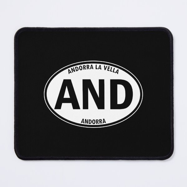 Item preview, AND - Andorra la Vella, Andorra - Country and Territory Oval Travel Bumper Sticker for your Car or Luggage. designed and sold by BBTravels.