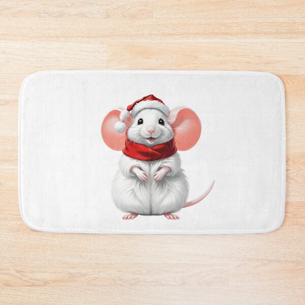 Item preview,  Mouse in Santa's hat - Mouse Christmas pattern designed and sold by My-fake-places.