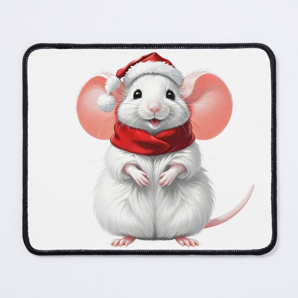 Item preview,  Mouse in Santa's hat - Mouse Christmas pattern designed and sold by My-fake-places.
