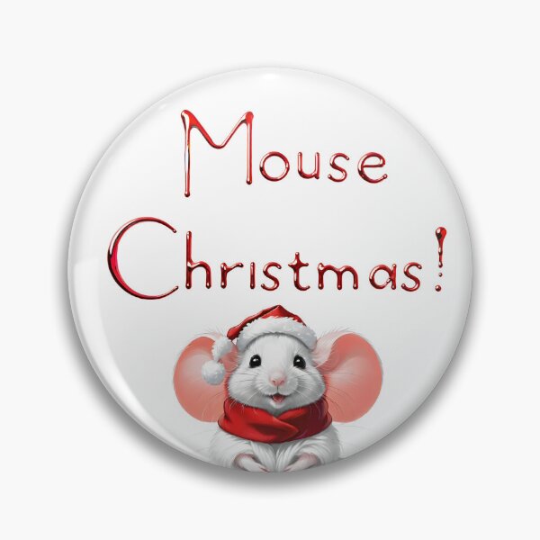 Item preview,  Mouse in Santa's hat - Mouse Christmas pattern designed and sold by My-fake-places.