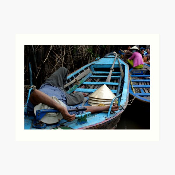 Sleeping Down by the Canal Art Print