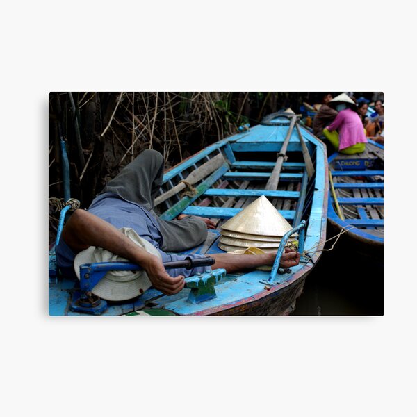 Sleeping Down by the Canal Canvas Print