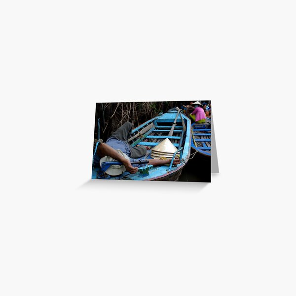 Sleeping Down by the Canal Greeting Card
