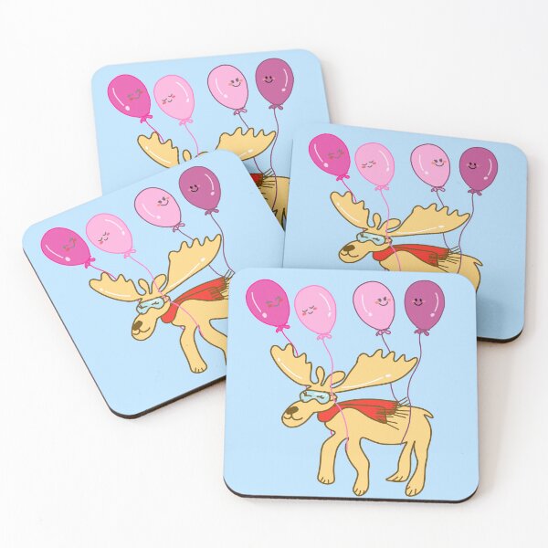 Item preview, Reindeer flying with balloons designed and sold by Kaewtaming.