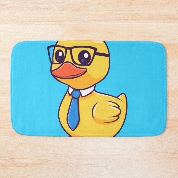 Item preview, Cute Duck Worker Wearing Tie and Glasses Cartoon Vector Icon designed and sold by hjian8219.