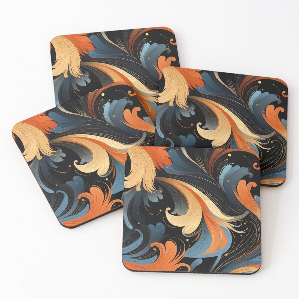 Item preview, Mid Century Modern Swirls  designed and sold by MidModMaison.