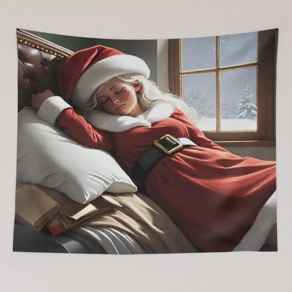 Item preview, An Exhausted Young Miss. Santa designed and sold by KoliBabb.