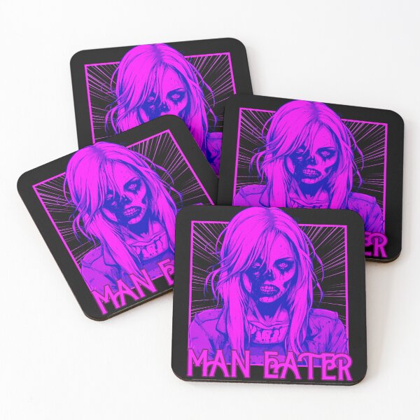 Item preview, Horror Zombies Cute Pink Zombie Woman Man Eater  designed and sold by theflandonian.