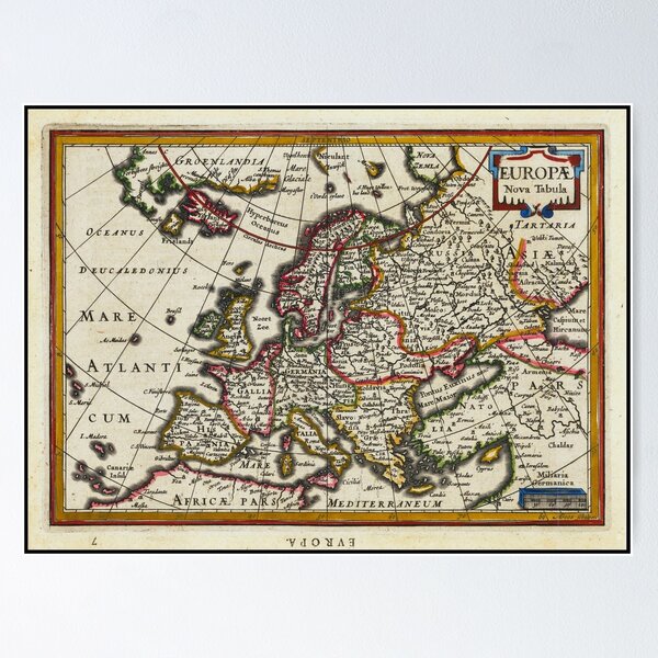 Item preview, 1630 map - New Map of Europe designed and sold by Francespoppy.