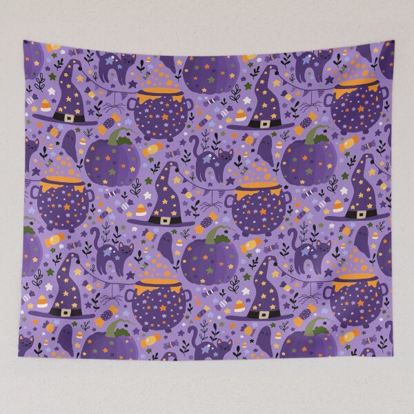 Item preview, Cauldrons, Witches Hats & Cats designed and sold by OranelloDesigns.