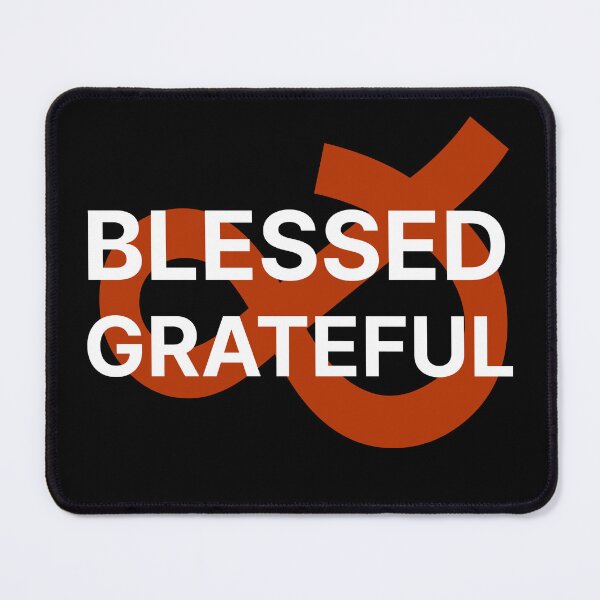 Item preview, Blessed and Grateful Typography designed and sold by OnPointOutfits.