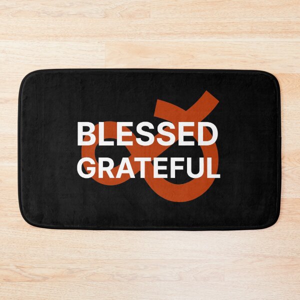 Item preview, Blessed and Grateful Typography designed and sold by OnPointOutfits.