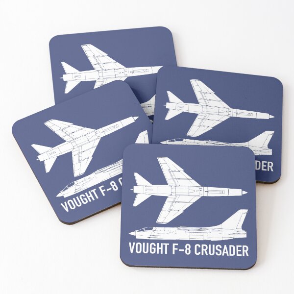 Artikelvorschau, Vought F8 Crusader American Jet Fighter Flugzeug Ausschnitt Silhouette entworfen und verkauft von MilitaryMart.