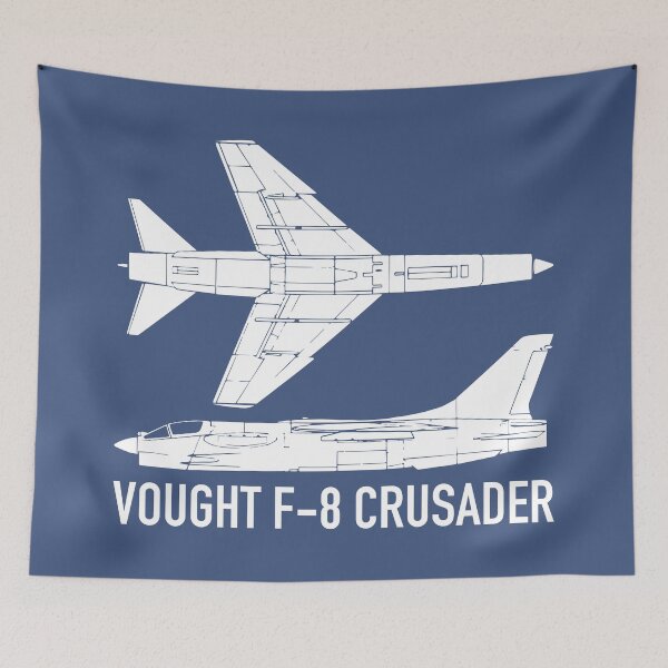 Item preview, Vought F8 Crusader American Jet Fighter Plane Cutout Silhouette designed and sold by MilitaryMart.
