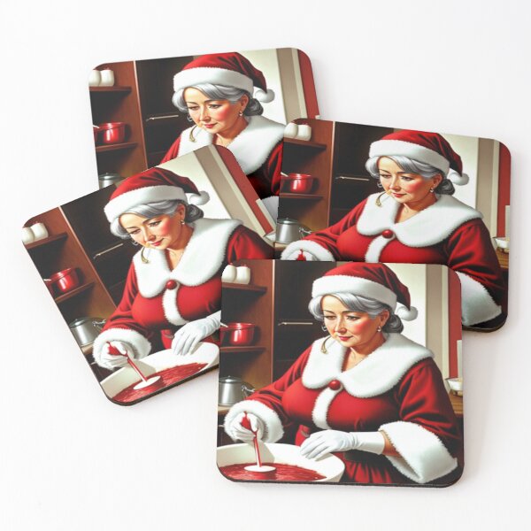 Item preview, Mrs. Santa And Her Red Velvet Cake designed and sold by KoliBabb.