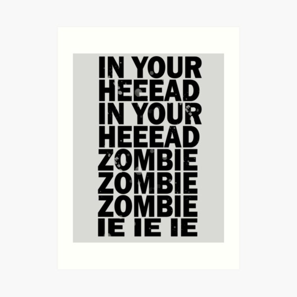 Dolores O'Riordan. Zombie Lyrics | Art Board Print