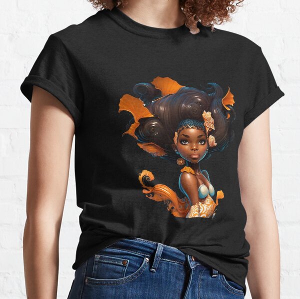 Dark Skin Girl T-Shirts for Sale