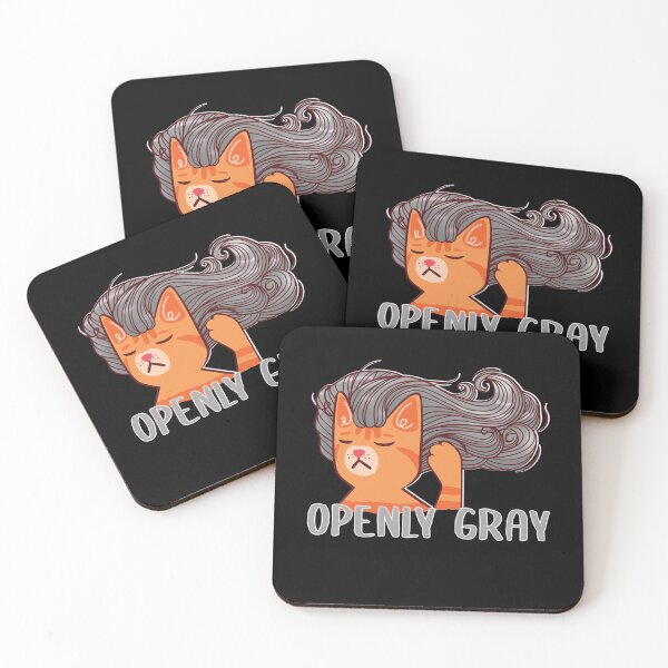Item preview, Gray Hair Don't Care Funny Gray Hair Cat designed and sold by SusanaDesigns.