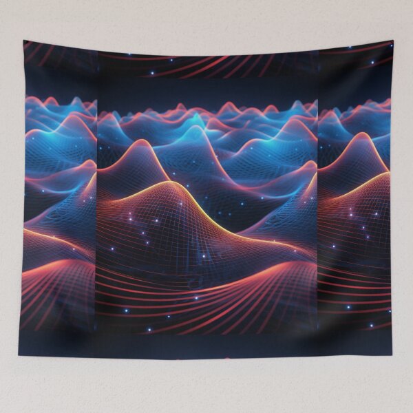 Item preview, Abstract Laser Waves designed and sold by MyMerryMary.