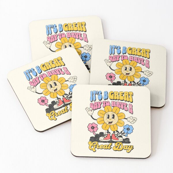 Item preview, It's A Great Day To Have A Great Day - cute, retro, character, 70s, 60s, flowers, quote designed and sold by TheLoveShop.