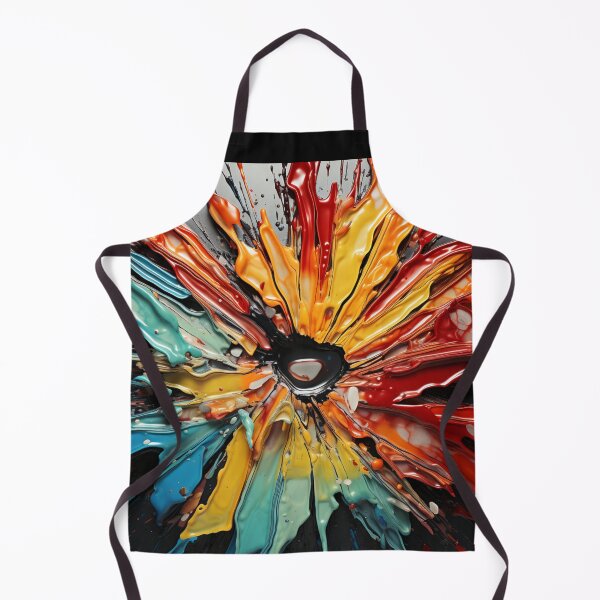Item preview, Abstract mosaic of colorful splashes designed and sold by MyMerryMary.