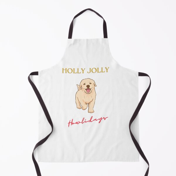 Item preview, Golden Doodle Puppy Christmas Holly Jolly Howlidays designed and sold by WildBeauty.
