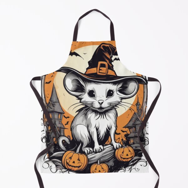 Item preview, Cute Halloween Mouse: Pumpkins and Haunted House Delight designed and sold by ArtazaBazaar.