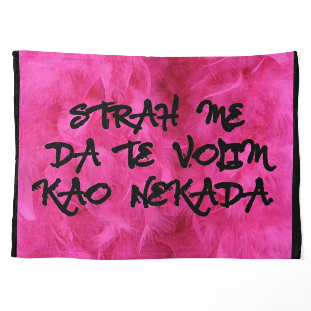 Lyrics - Strah me da te volim kao nekadaquot Sticker for Sale by Marija  Barisic  Redbubble