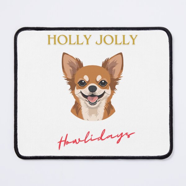 Item preview, Chihuahua Puppy Christmas Holly Jolly Howlidays designed and sold by WildBeauty.