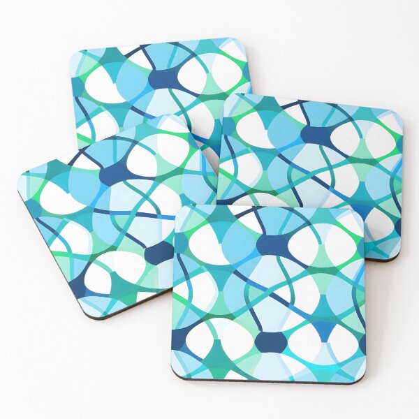 Item preview, Oceanic Mosaic: Dance of Aqua & Cerulean designed and sold by gsgdigital.